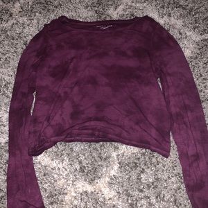 purple tie dye shirt
